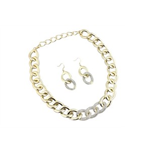 Gold plated Big Chain Fashion Set